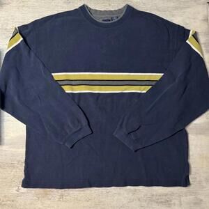 EUC Men’s Gap 90s Striped Blue Shirt Size XL